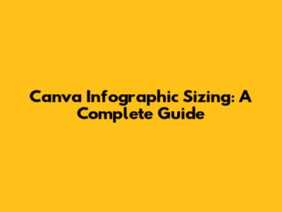 Canva Infographic Sizing: A Complete Guide