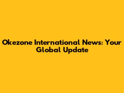 Okezone International News: Your Global Update