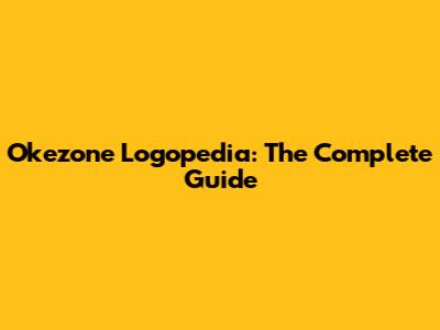 Okezone Logopedia: The Complete Guide
