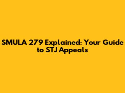 SMULA 279 Explained: Your Guide to STJ Appeals